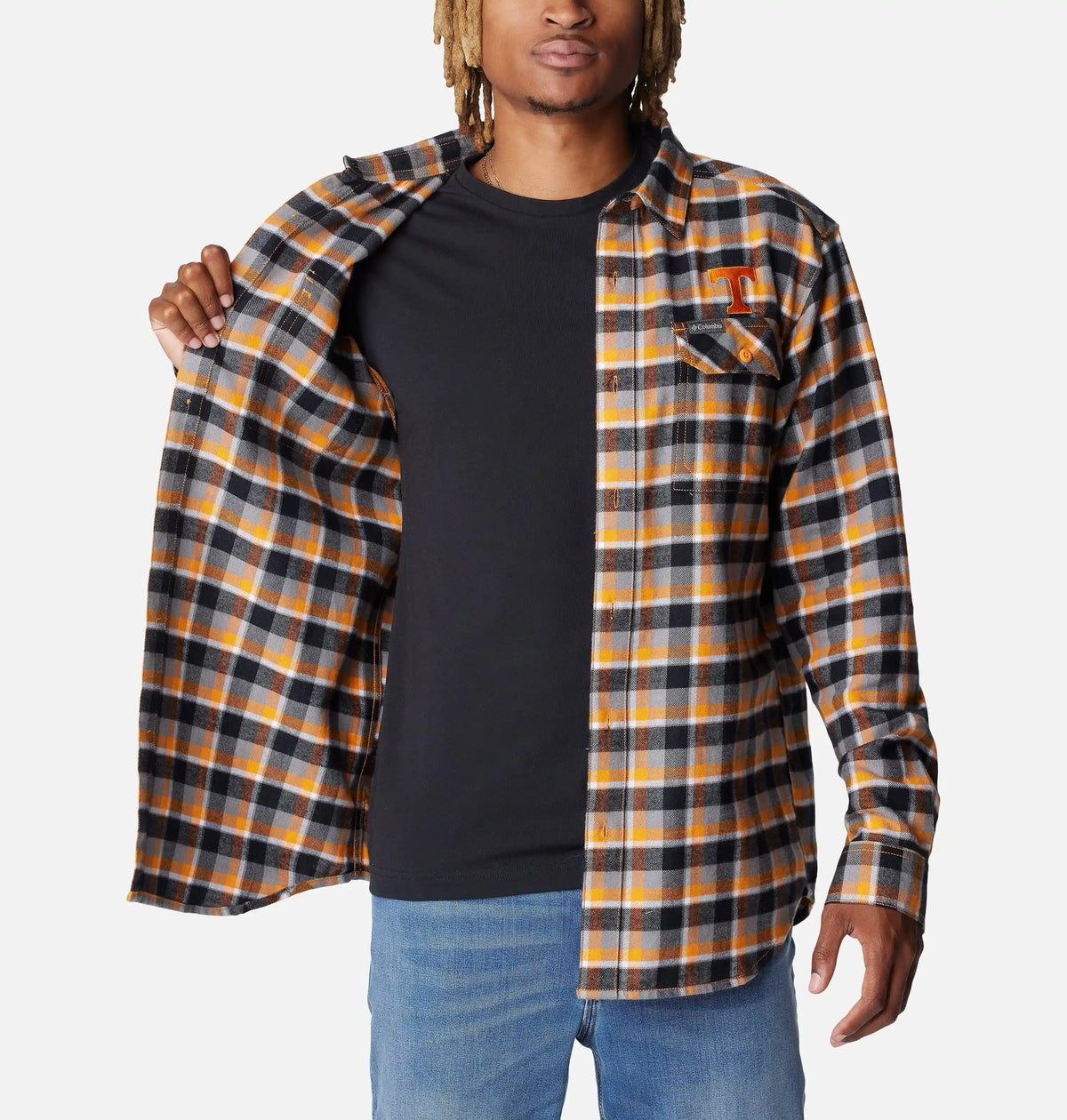 Men's Collegiate Flare Gun Flannel Long Sleeve Shirt - Tennessee