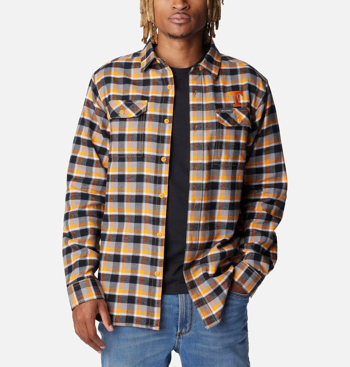 Men's Collegiate Flare Gun Flannel Long Sleeve Shirt - Tennessee
