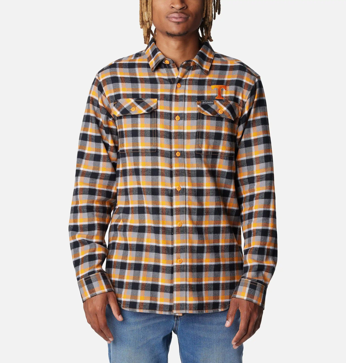 Men's Collegiate Flare Gun Flannel Long Sleeve Shirt - Tennessee
