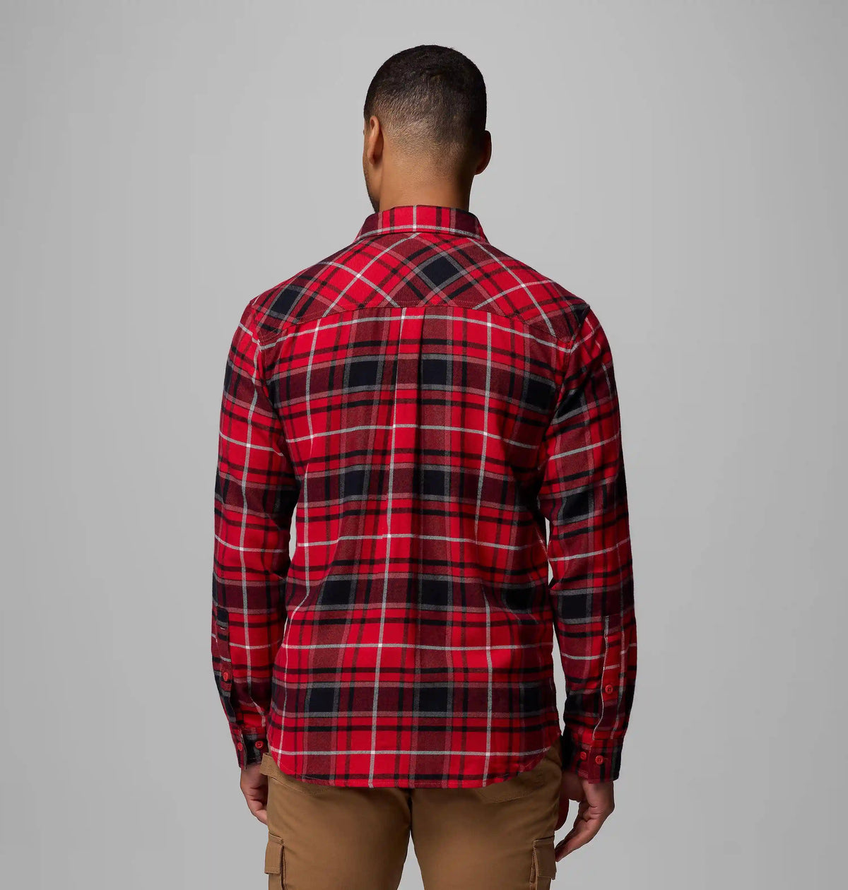 Men's Collegiate Flare Gun Flannel Long Sleeve Shirt - Wisconsin
