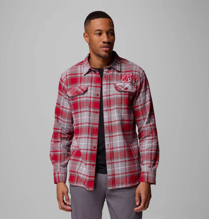 Men's Collegiate Flare Gun Flannel Long Sleeve Shirt - Washington State