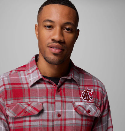 Men's Collegiate Flare Gun Flannel Long Sleeve Shirt - Washington State