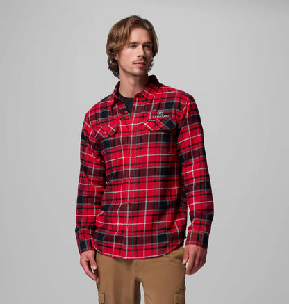 Men's Collegiate Flare Gun Flannel Long Sleeve Shirt - Georgia