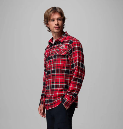 Men's Collegiate Flare Gun Flannel Long Sleeve Shirt - Ohio State