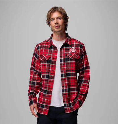 Men's Collegiate Flare Gun Flannel Long Sleeve Shirt - Ohio State