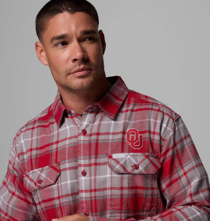 Men's Collegiate Flare Gun Flannel Long Sleeve Shirt - Oklahoma