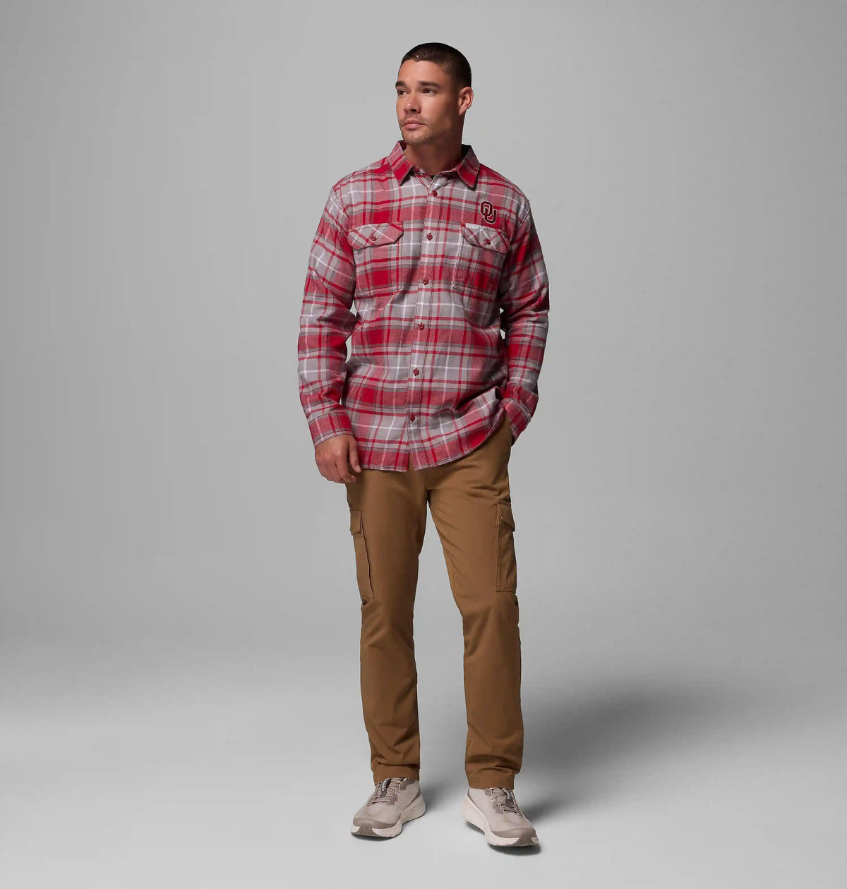 Men's Collegiate Flare Gun Flannel Long Sleeve Shirt - Oklahoma