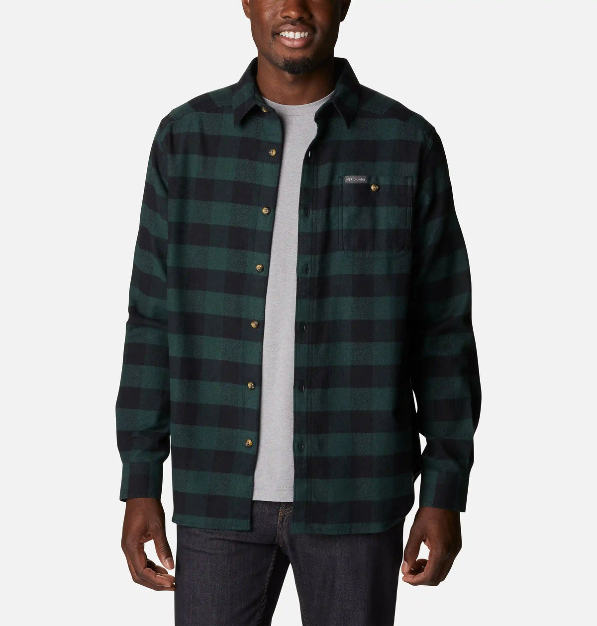 Men's Cornell Woods Flannel Long Sleeve Shirt - Tall