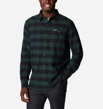Men's Cornell Woods Flannel Long Sleeve Shirt - Tall