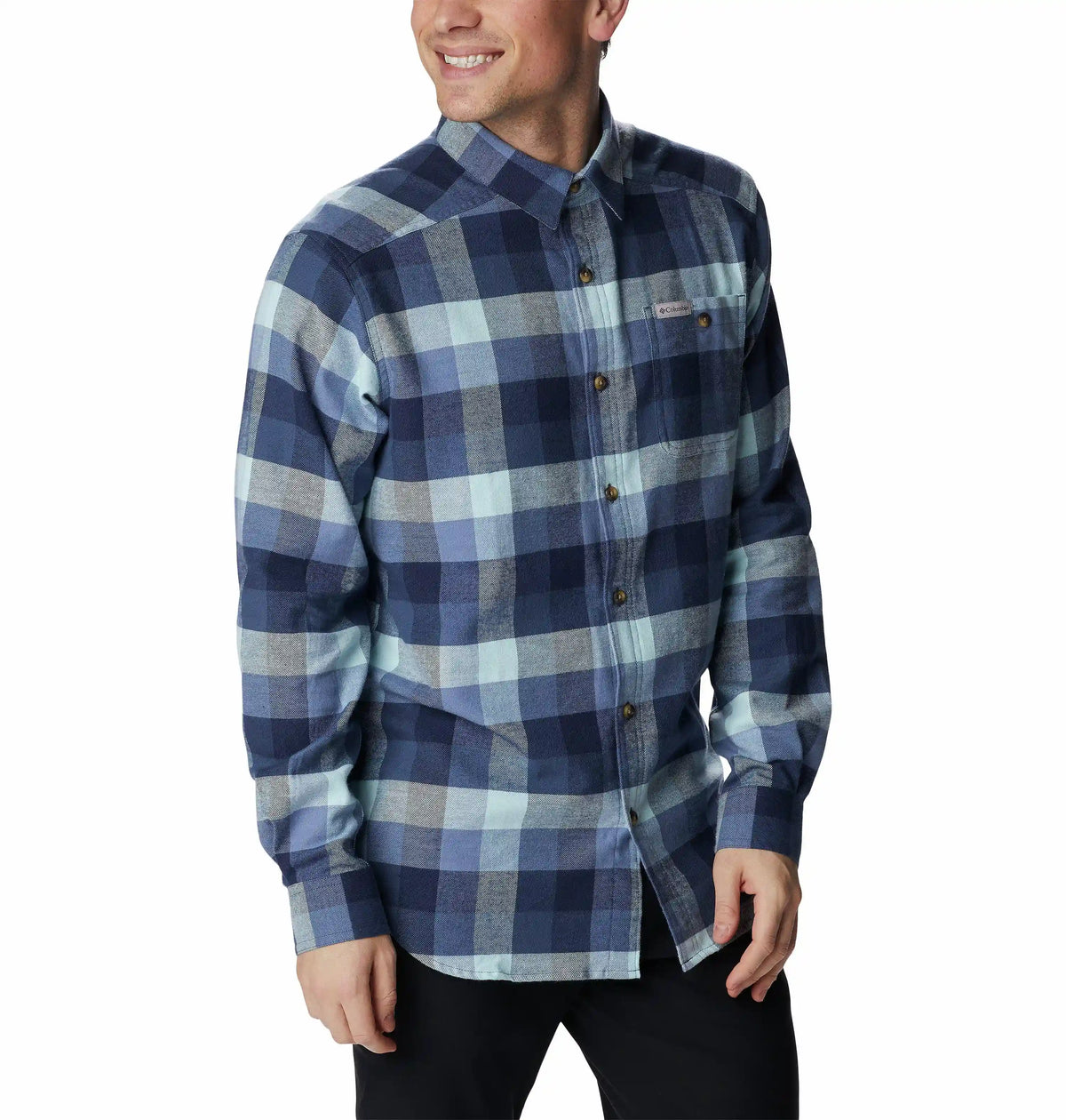 Men's Cornell Woods Flannel Long Sleeve Shirt - Tall