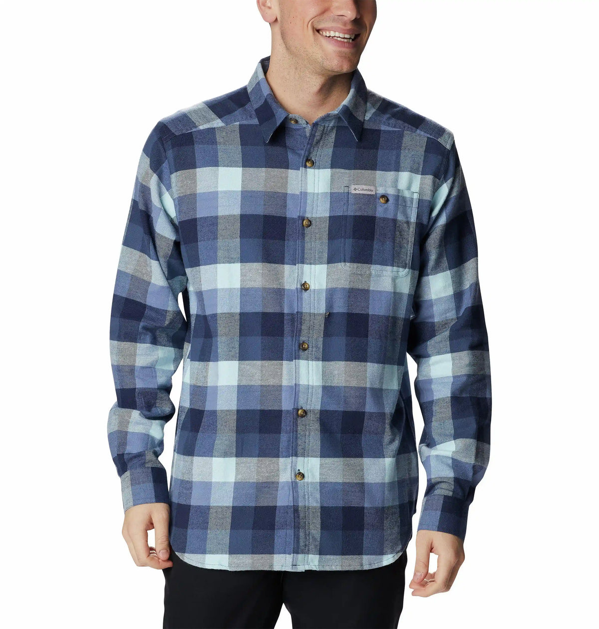 Men's Cornell Woods Flannel Long Sleeve Shirt - Tall