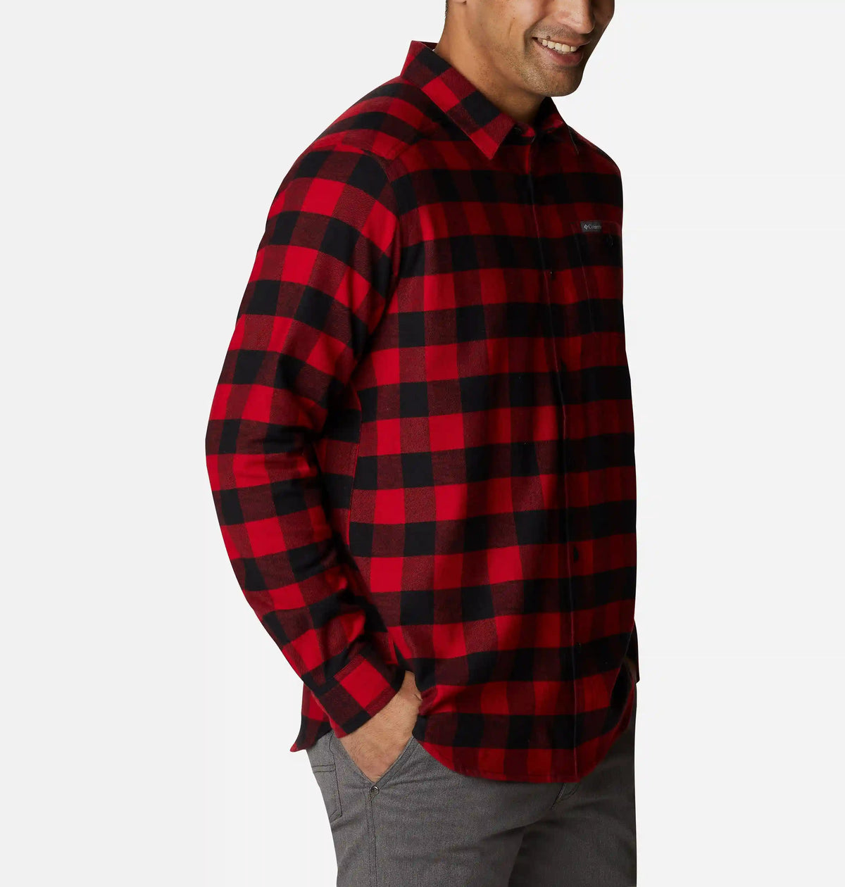 Men's Cornell Woods Flannel Long Sleeve Shirt - Tall