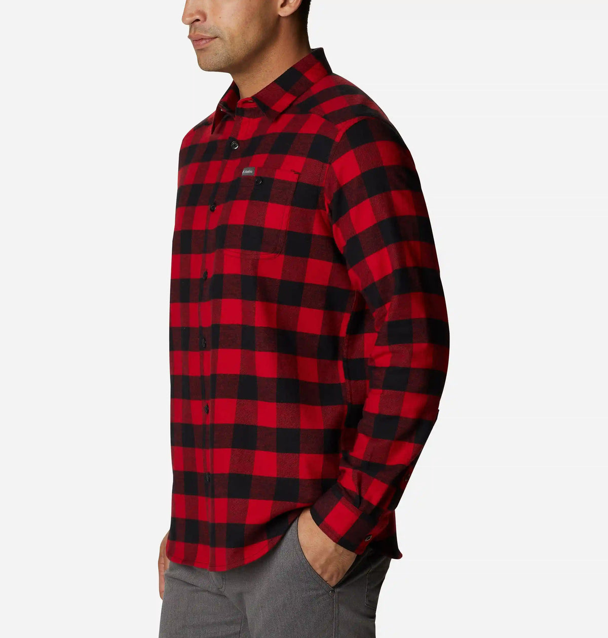Men's Cornell Woods Flannel Long Sleeve Shirt - Tall