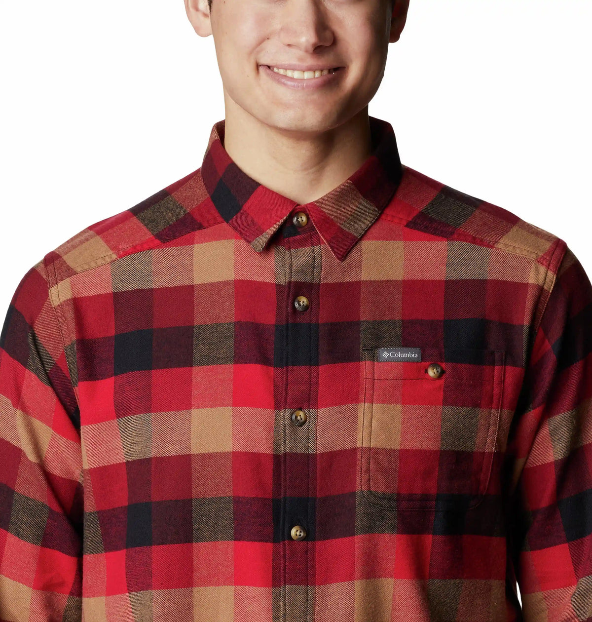 Men's Cornell Woods Flannel Long Sleeve Shirt - Tall