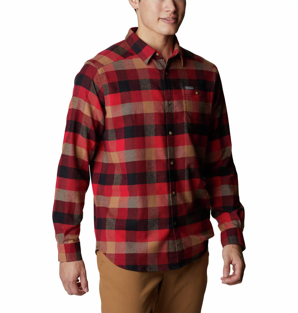 Men's Cornell Woods Flannel Long Sleeve Shirt - Tall