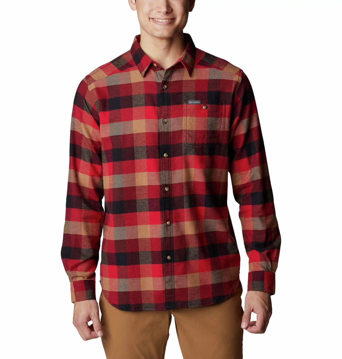 Men's Cornell Woods Flannel Long Sleeve Shirt - Tall