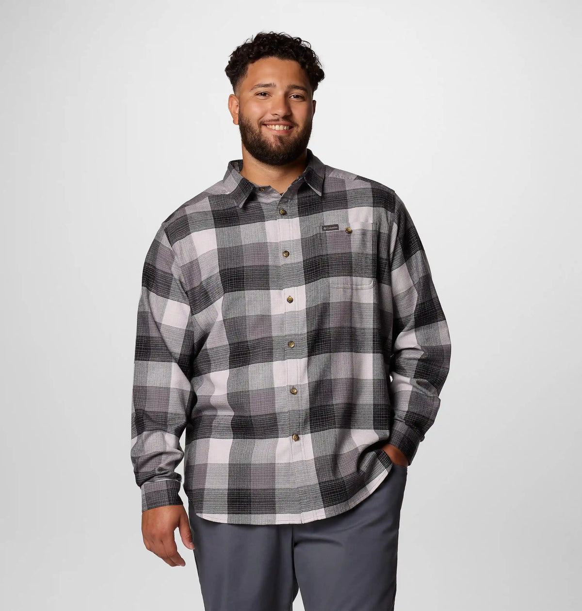 Men's Cornell Woods Flannel Long Sleeve Shirt - Big