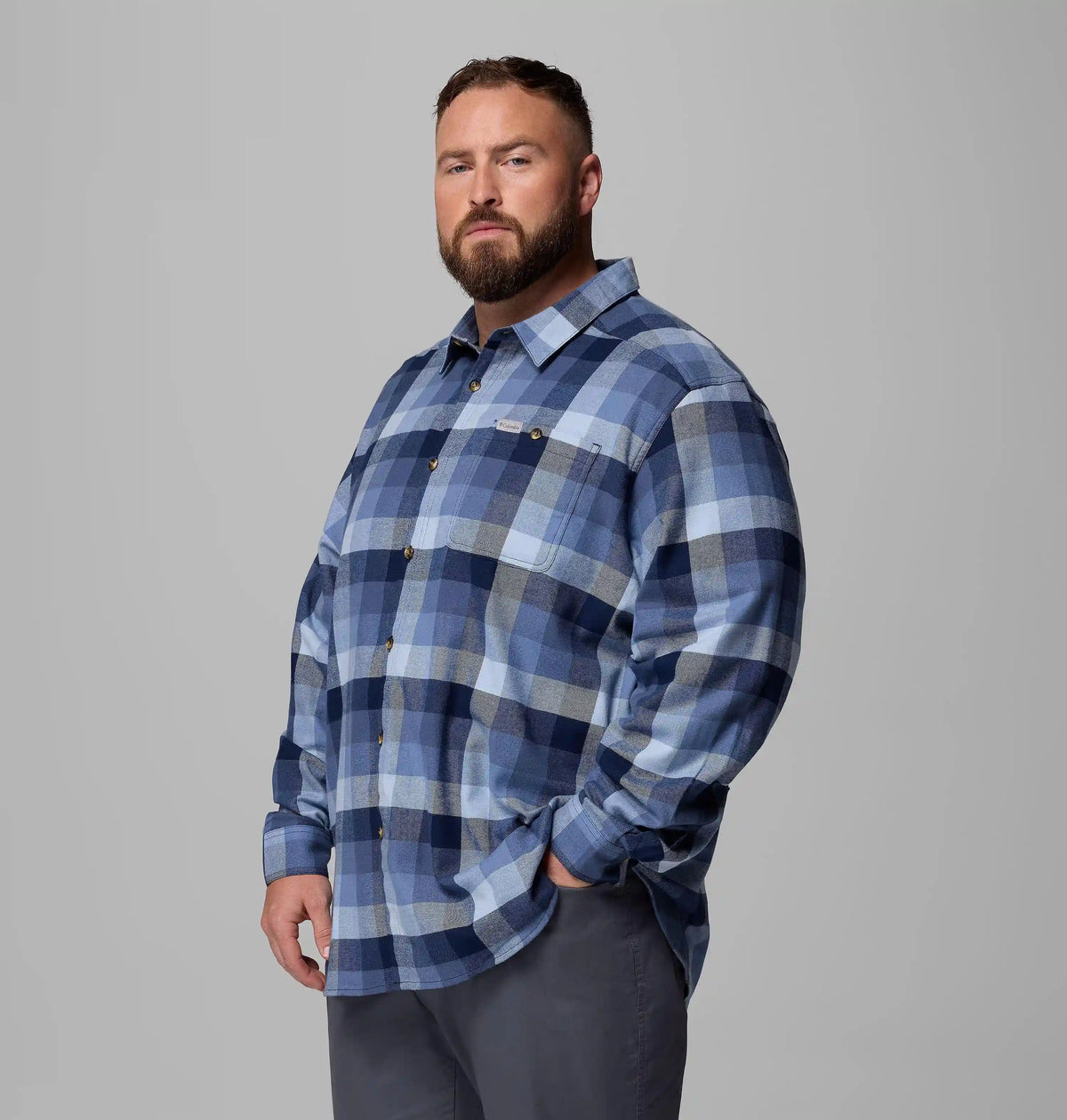Men's Cornell Woods Flannel Long Sleeve Shirt - Big