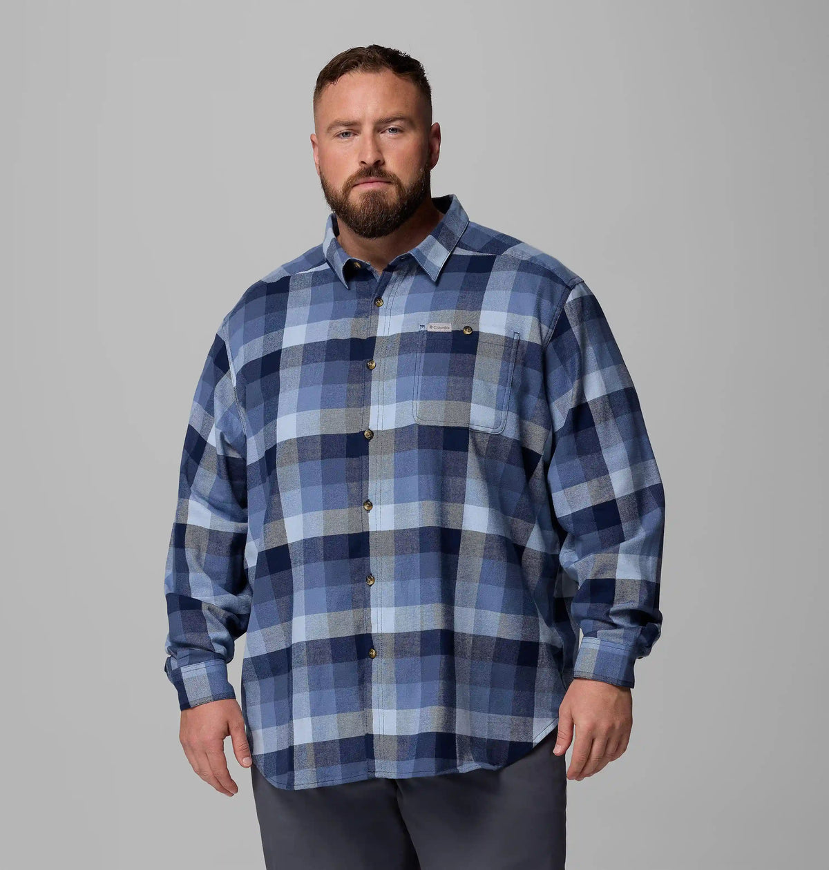 Men's Cornell Woods Flannel Long Sleeve Shirt - Big
