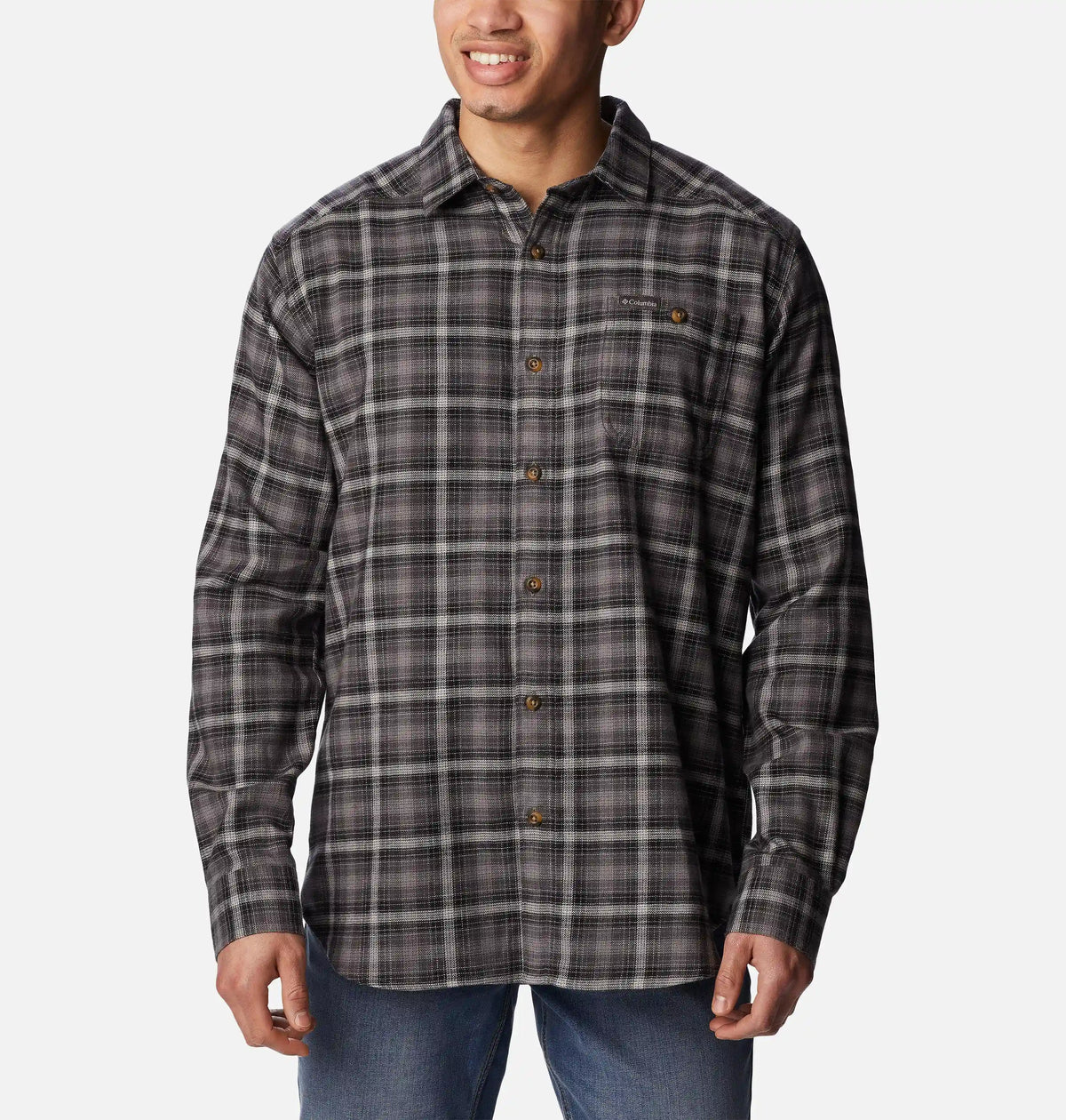 Men's Cornell Woods Flannel Long Sleeve Shirt - Tall