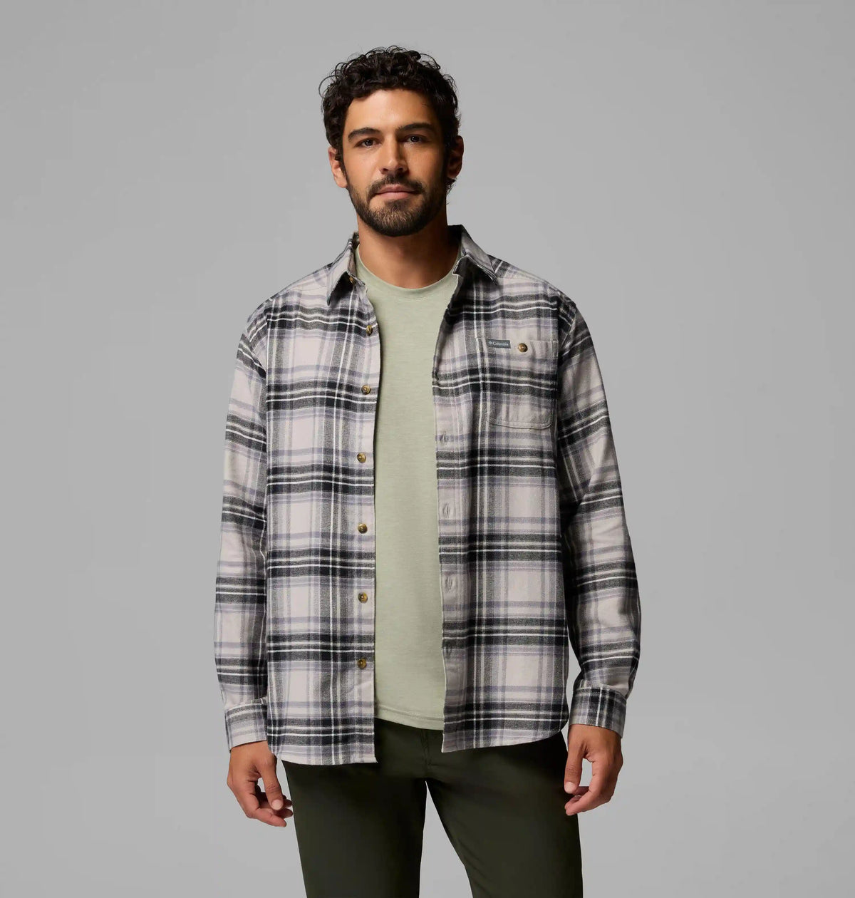 Men's Cornell Woods Flannel Long Sleeve Shirt - Tall