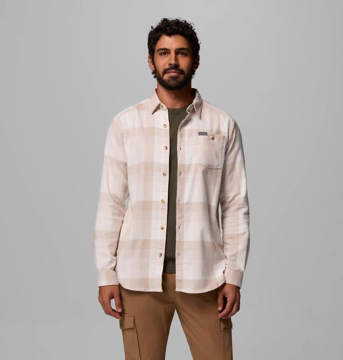 Men's Cornell Woods Flannel Long Sleeve Shirt - Tall