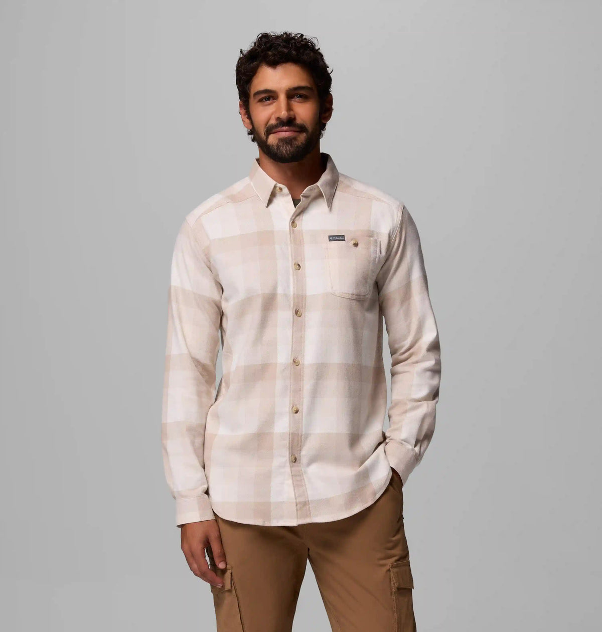 Men's Cornell Woods Flannel Long Sleeve Shirt - Tall