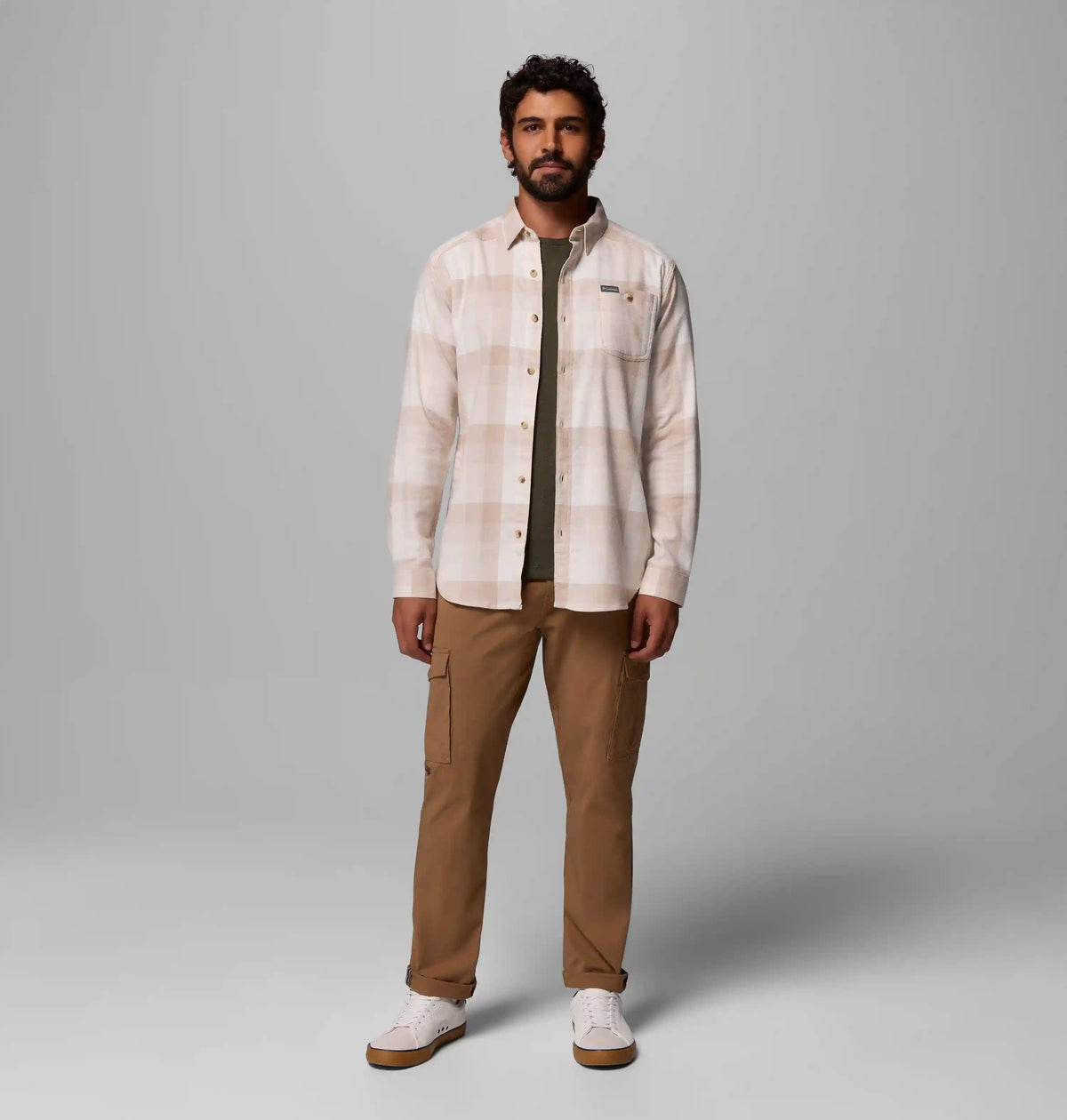 Men's Cornell Woods Flannel Long Sleeve Shirt - Tall
