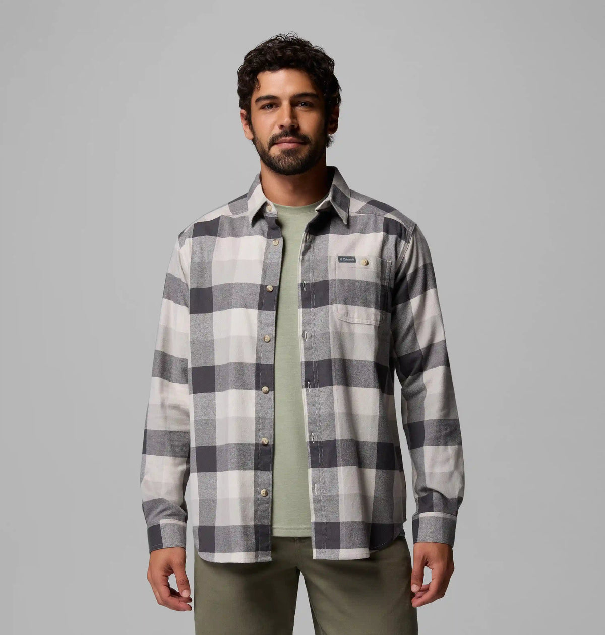 Men's Cornell Woods Flannel Long Sleeve Shirt - Tall