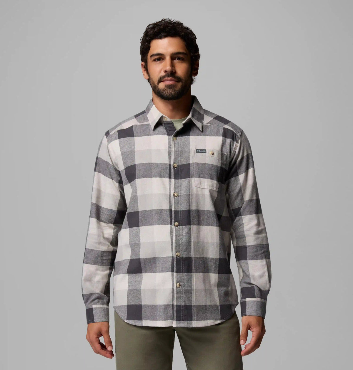 Men's Cornell Woods Flannel Long Sleeve Shirt - Tall