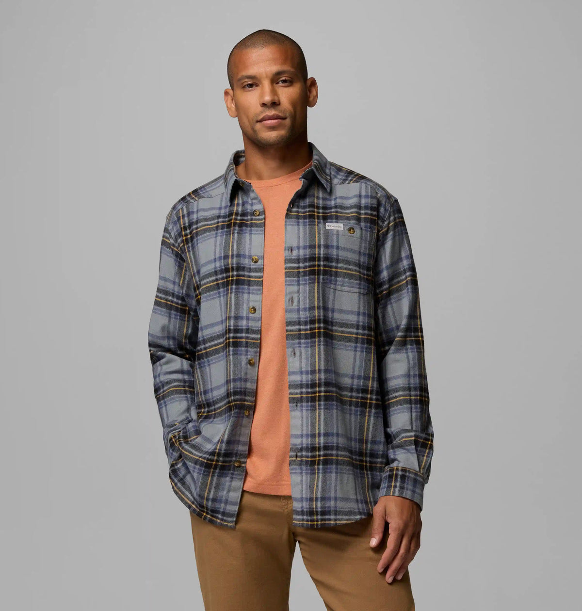 Men's Cornell Woods Flannel Long Sleeve Shirt - Tall