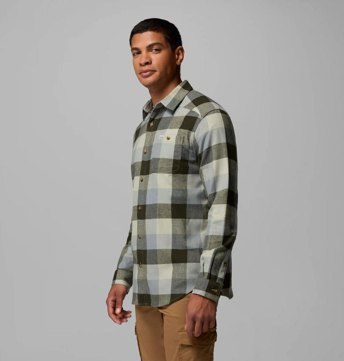 Men's Cornell Woods Flannel Long Sleeve Shirt - Tall