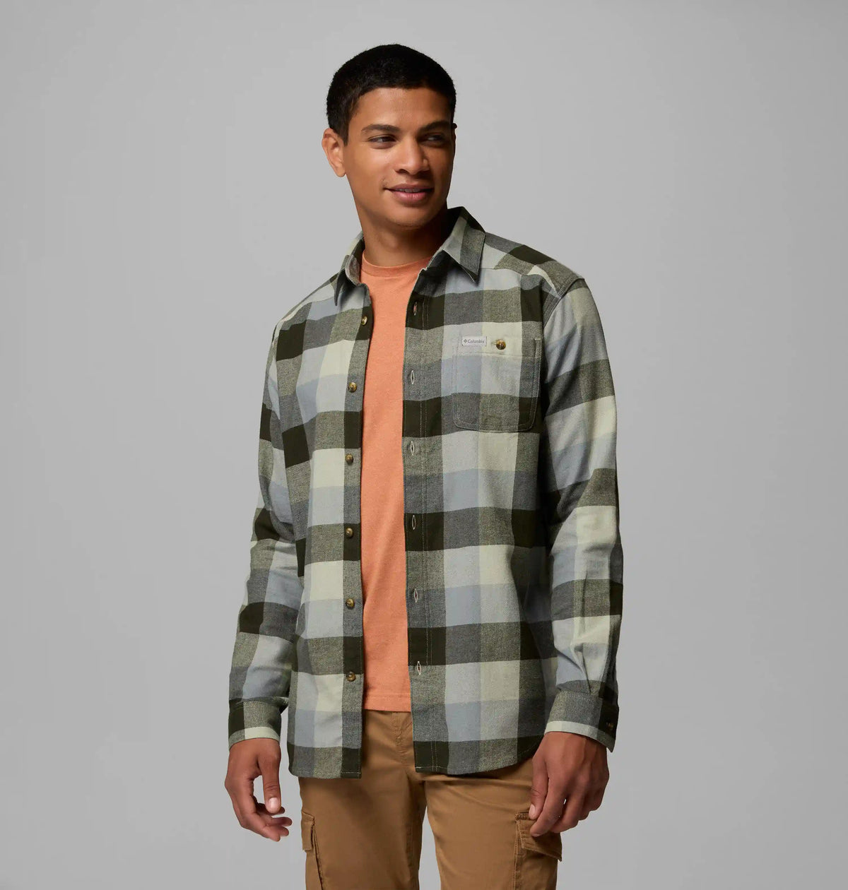 Men's Cornell Woods Flannel Long Sleeve Shirt - Tall