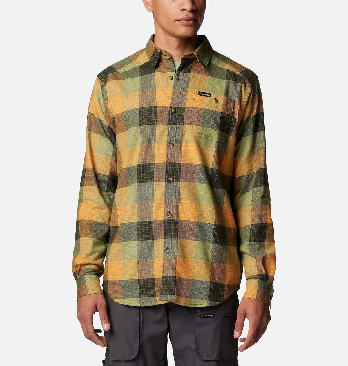 Men's Cornell Woods Flannel Long Sleeve Shirt - Tall