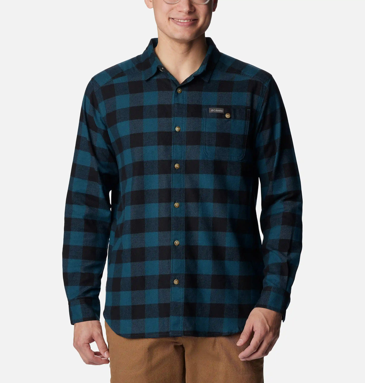 Men's Cornell Woods Flannel Long Sleeve Shirt - Tall
