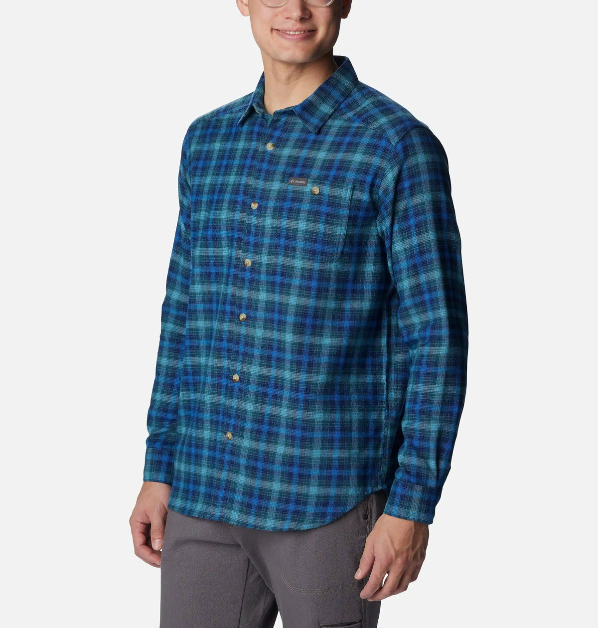 Men's Cornell Woods Flannel Long Sleeve Shirt - Tall