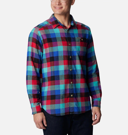 Men's Cornell Woods Flannel Long Sleeve Shirt - Tall