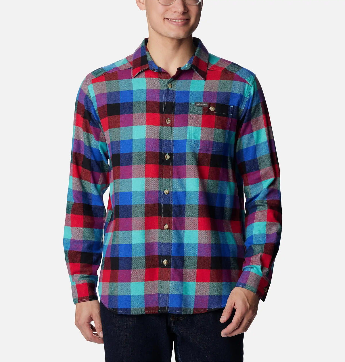 Men's Cornell Woods Flannel Long Sleeve Shirt - Tall
