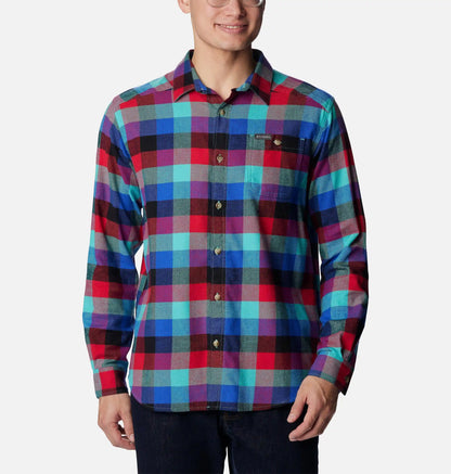 Men's Cornell Woods Flannel Long Sleeve Shirt - Tall