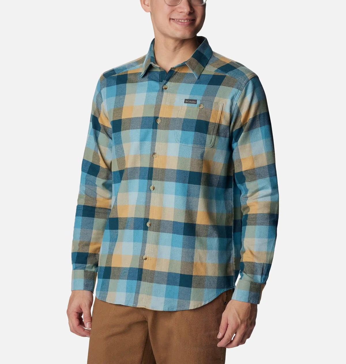Men's Cornell Woods Flannel Long Sleeve Shirt - Tall