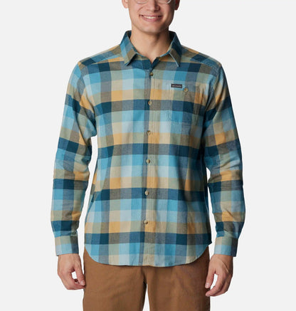 Men's Cornell Woods Flannel Long Sleeve Shirt - Tall