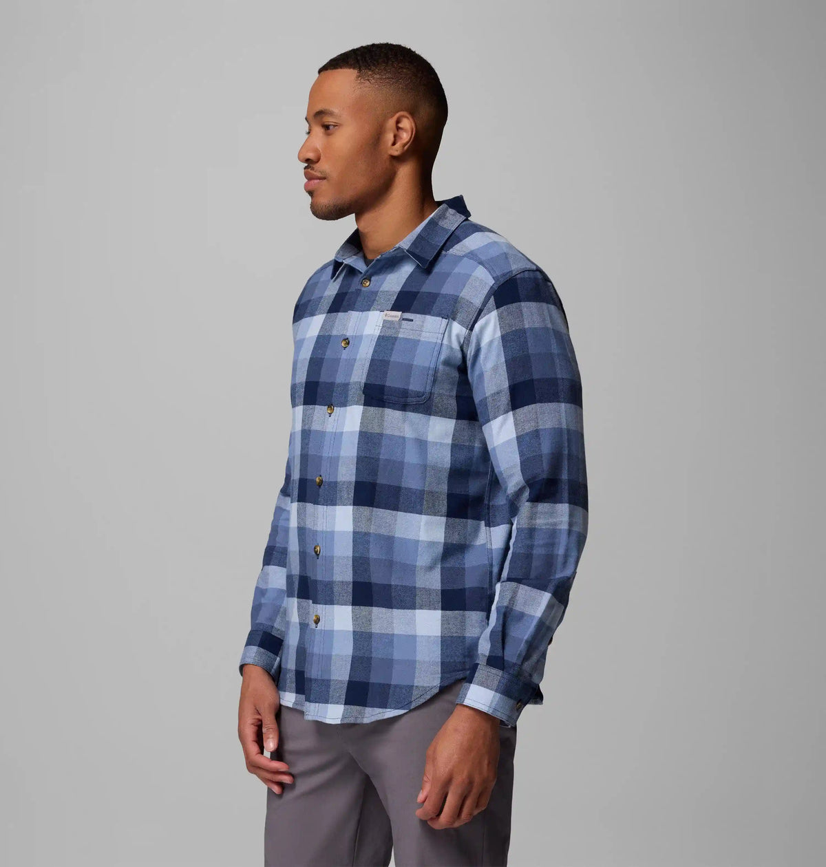 Men's Cornell Woods Flannel Long Sleeve Shirt - Tall