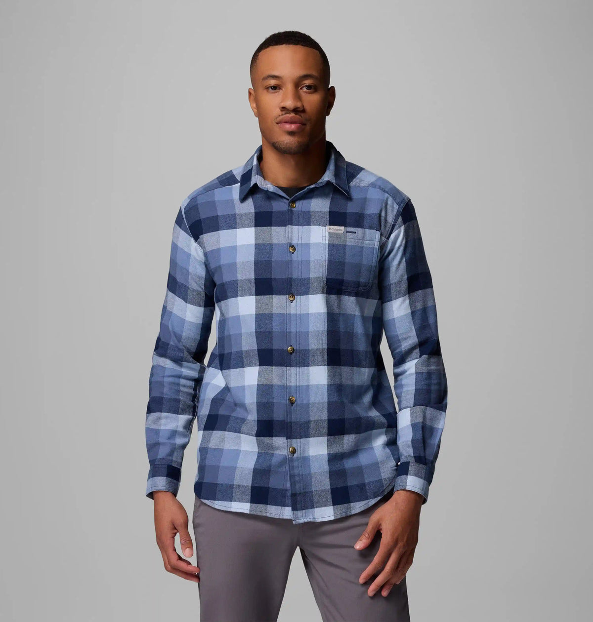 Men's Cornell Woods Flannel Long Sleeve Shirt - Tall
