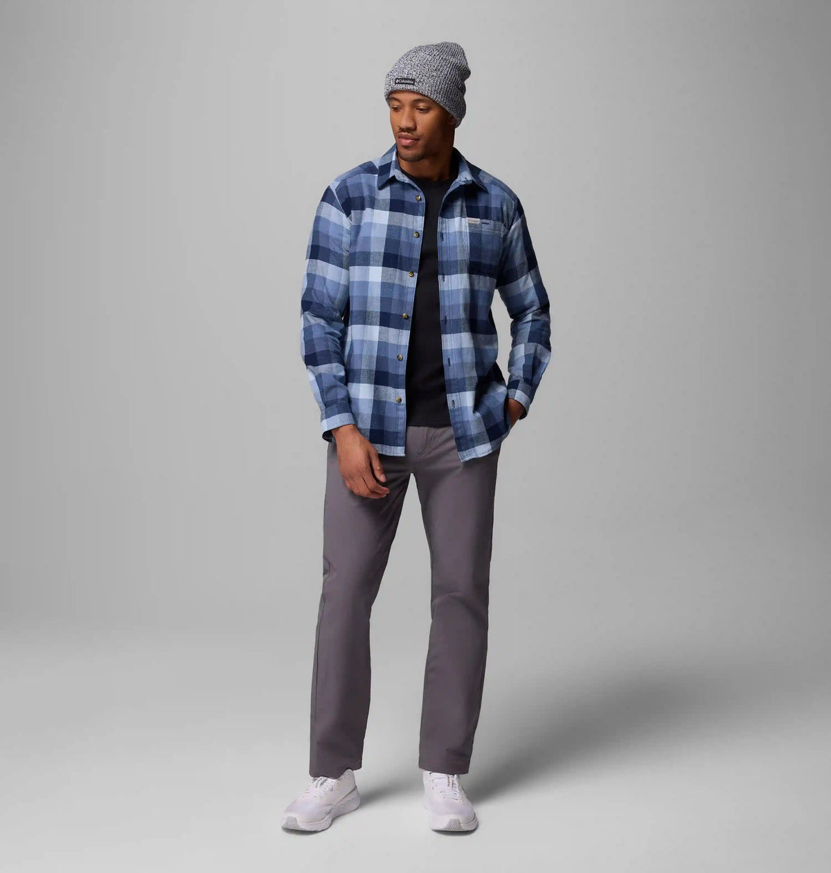 Men's Cornell Woods Flannel Long Sleeve Shirt - Tall