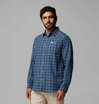 Men's Cornell Woods Flannel Long Sleeve Shirt - Tall