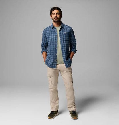 Men's Cornell Woods Flannel Long Sleeve Shirt - Tall