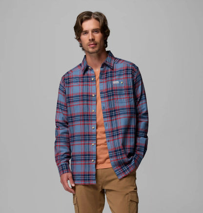 Men's Cornell Woods Flannel Long Sleeve Shirt - Tall