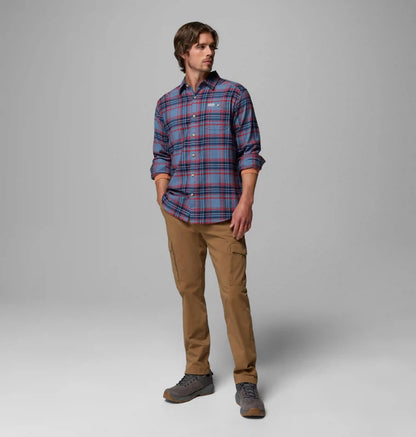 Men's Cornell Woods Flannel Long Sleeve Shirt - Tall