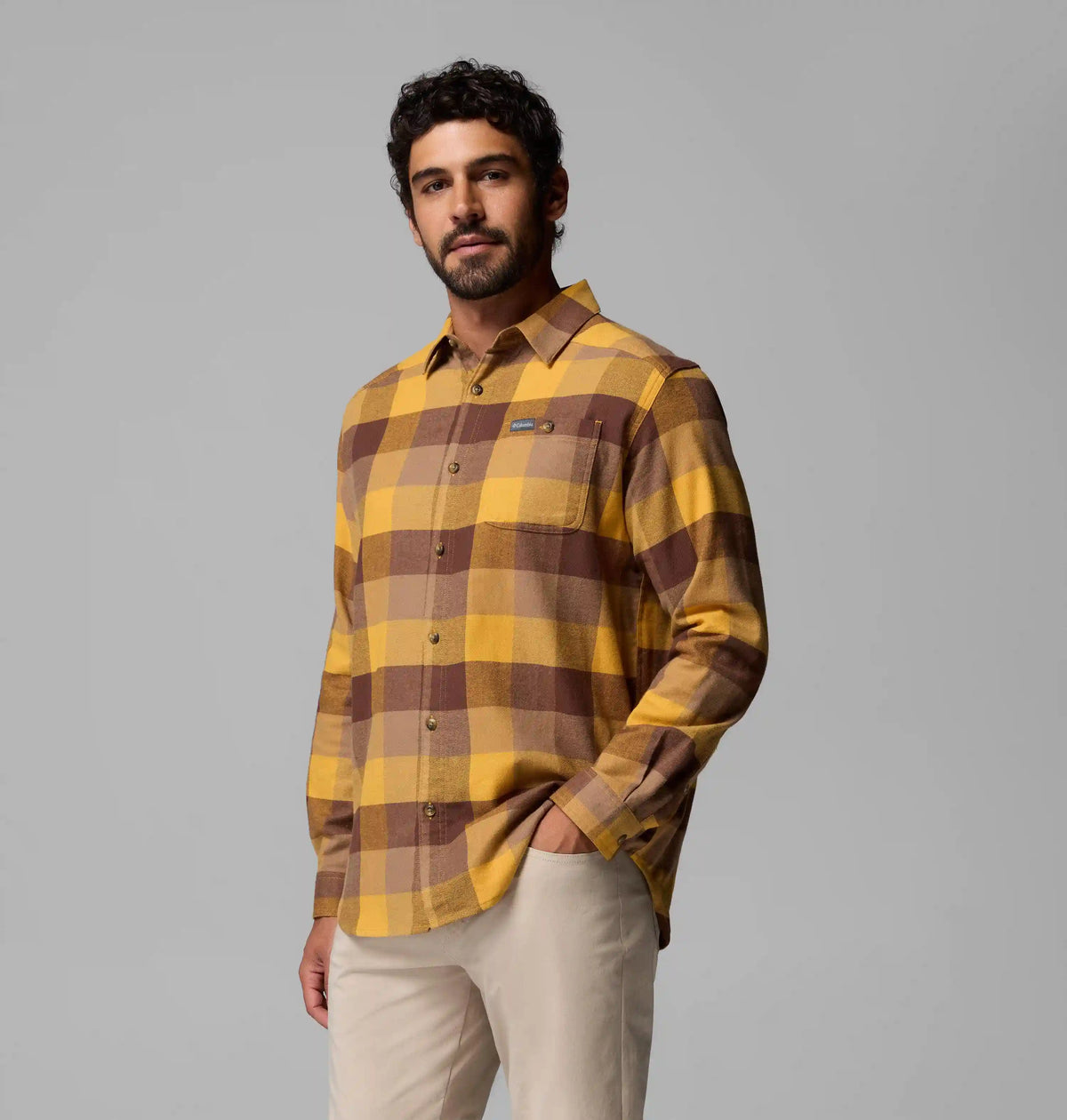 Men's Cornell Woods Flannel Long Sleeve Shirt - Tall