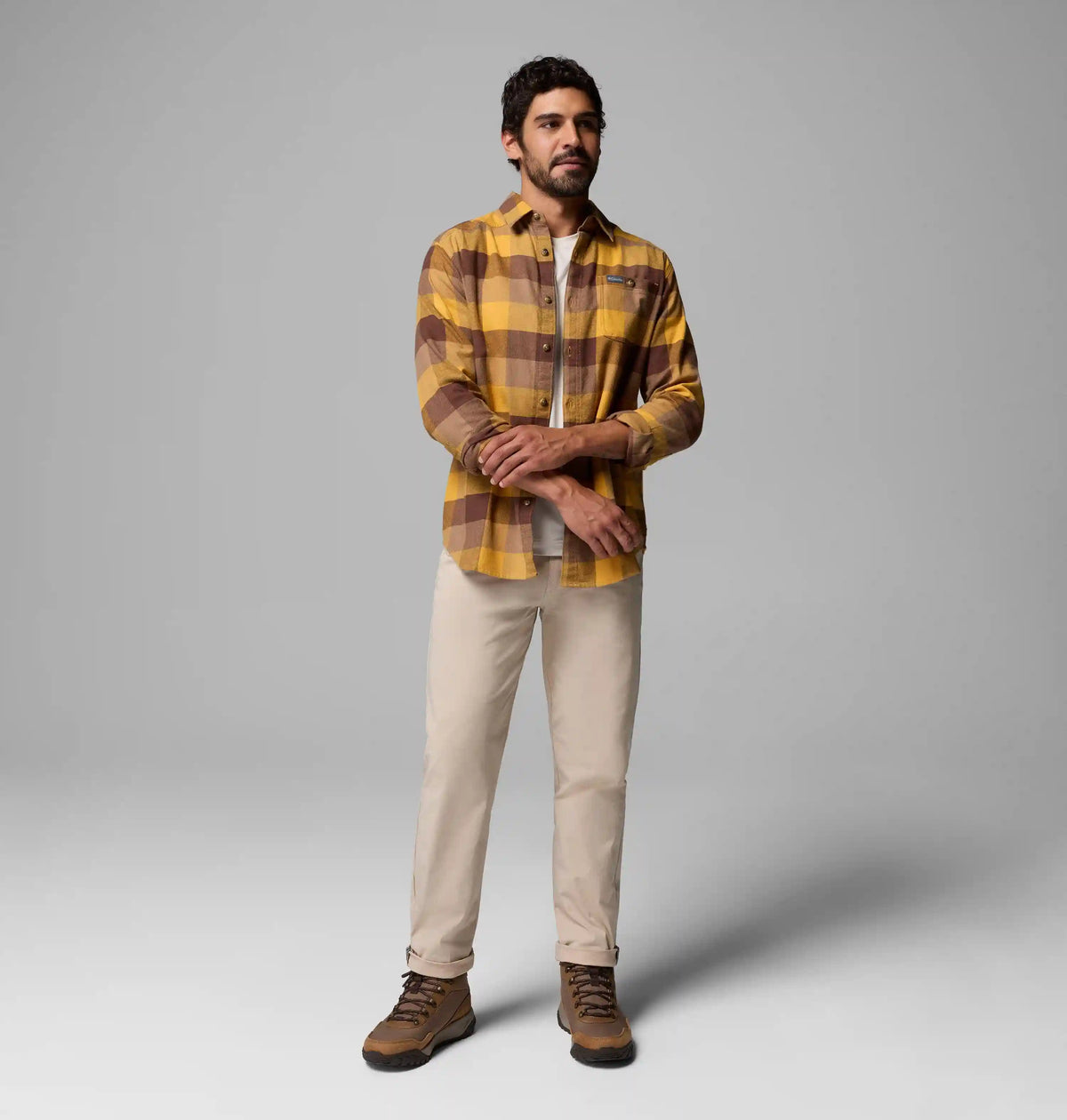 Men's Cornell Woods Flannel Long Sleeve Shirt - Tall